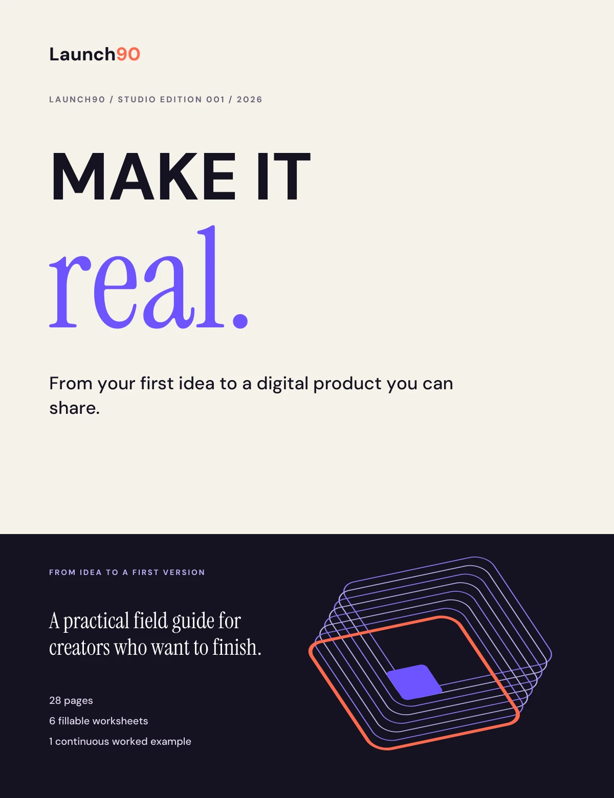 Make it real. — Studio edition 001 · English